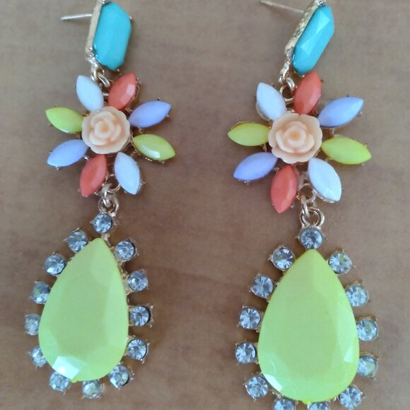 Long Stud lock 10 Earrings, No locks, Can be used to make different design - Picture 3 of 6